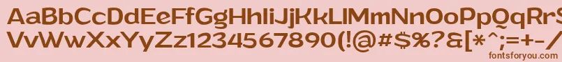 GrandimediumPersonalUse Font – Brown Fonts on Pink Background