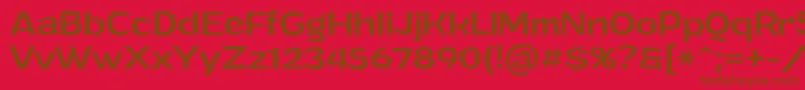 GrandimediumPersonalUse Font – Brown Fonts on Red Background