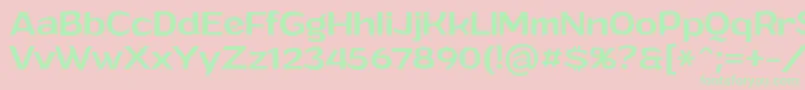 GrandimediumPersonalUse Font – Green Fonts on Pink Background