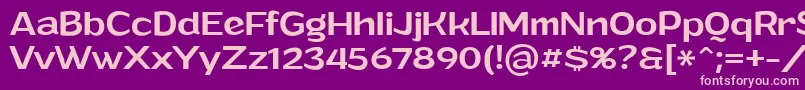 GrandimediumPersonalUse Font – Pink Fonts on Purple Background