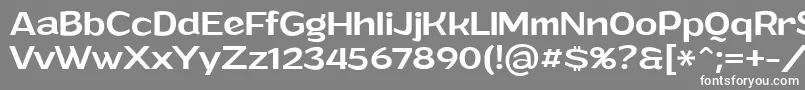 GrandimediumPersonalUse Font – White Fonts on Gray Background