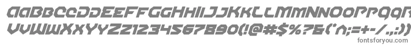 フォントGunnerstormital – 白い背景に灰色の文字