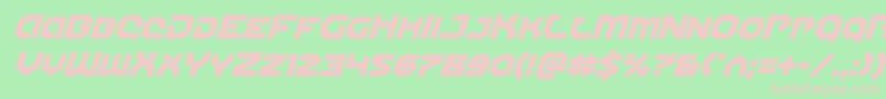 Gunnerstormital Font – Pink Fonts on Green Background