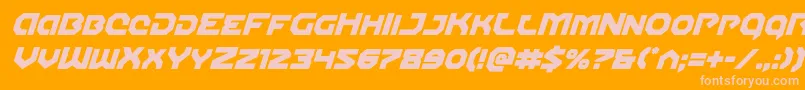 More about Gunnerstormital Font Gunnerstormital Font – Pink Fonts on Orange Background