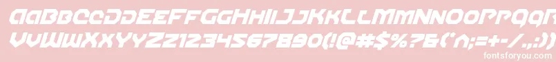 Gunnerstormital Font – White Fonts on Pink Background