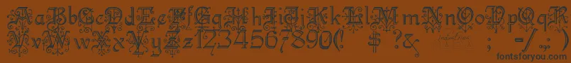 More about Kellyanngothic Font Kellyanngothic Font – Black Fonts on Brown Background