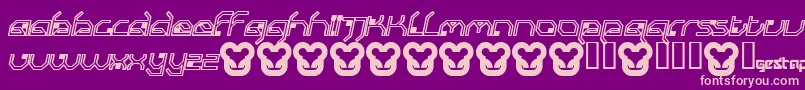 SubmitThinitalic Font – Pink Fonts on Purple Background