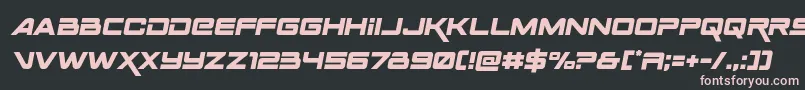 Spacerangersemital Font – Pink Fonts on Black Background