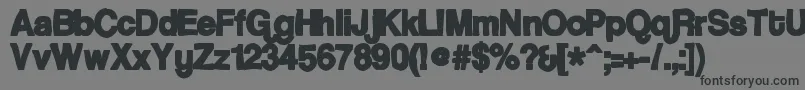 Шрифт Coolveticaink – чёрные шрифты на сером фоне