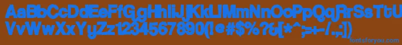 Подробнее о шрифте Coolveticaink Шрифт Coolveticaink – синие шрифты на коричневом фоне