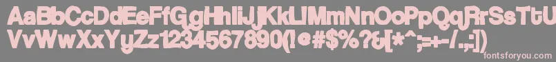 Coolveticaink Font – Pink Fonts on Gray Background