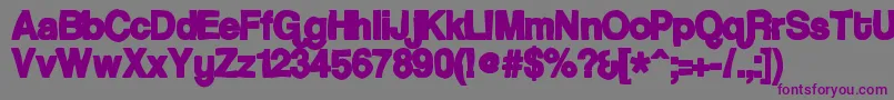 Coolveticaink Font – Purple Fonts on Gray Background