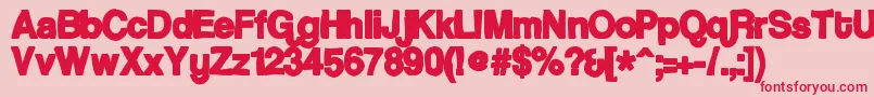 Coolveticaink Font – Red Fonts on Pink Background