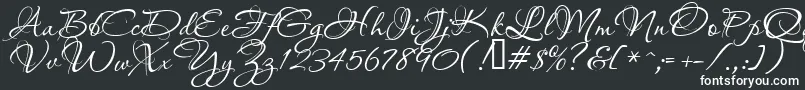 Шрифт Aquarelle – белые шрифты