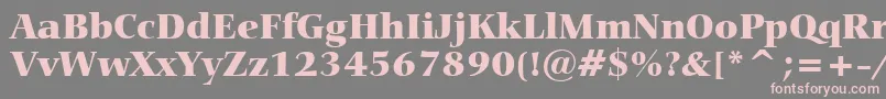 CarminaBlackBt Font – Pink Fonts on Gray Background