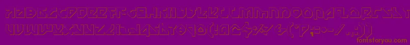 Nostroo Font – Brown Fonts on Purple Background