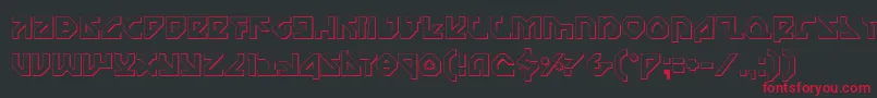 Nostroo Font – Red Fonts on Black Background