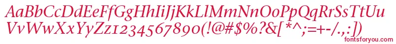 StoneSerifOsItcTtMediumita Font – Red Fonts