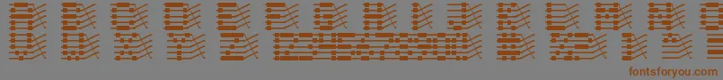 Chloriin Font – Brown Fonts on Gray Background