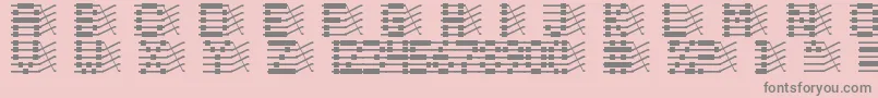 Chloriin Font – Gray Fonts on Pink Background
