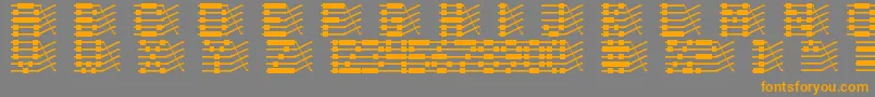 Chloriin Font – Orange Fonts on Gray Background