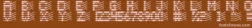 Chloriin Font – Pink Fonts on Brown Background