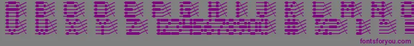 Chloriin Font – Purple Fonts on Gray Background