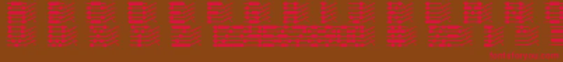 Chloriin Font – Red Fonts on Brown Background