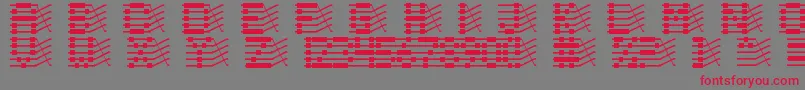 Chloriin Font – Red Fonts on Gray Background