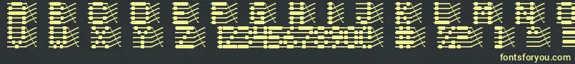 Chloriin Font – Yellow Fonts on Black Background
