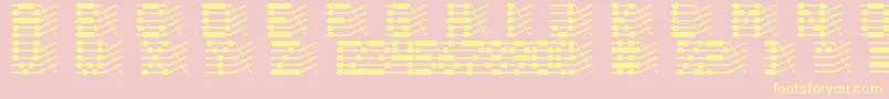 Chloriin Font – Yellow Fonts on Pink Background