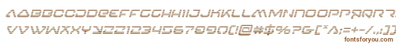 4114blasterv2gradital Font – Brown Fonts on White Background