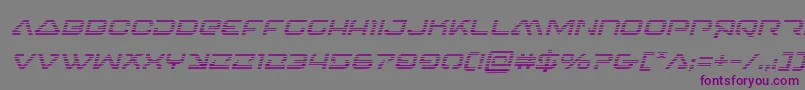 Шрифт 4114blasterv2gradital – фиолетовые шрифты на сером фоне