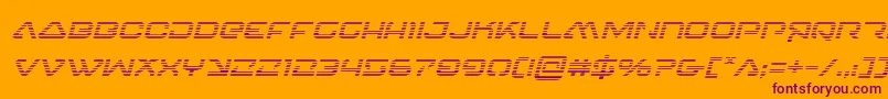 フォント4114blasterv2gradital – オレンジの背景に紫のフォント