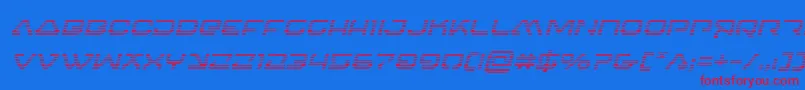 4114blasterv2gradital Font – Red Fonts on Blue Background