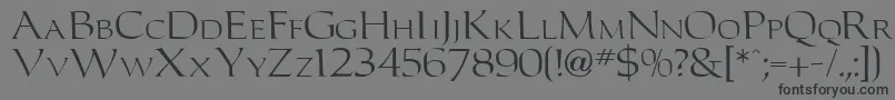 Carltonn-Schriftart – Schwarze Schriften auf grauem Hintergrund