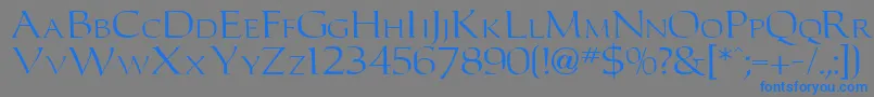 Carltonn Font – Blue Fonts on Gray Background