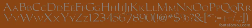 Carltonn Font – Gray Fonts on Brown Background