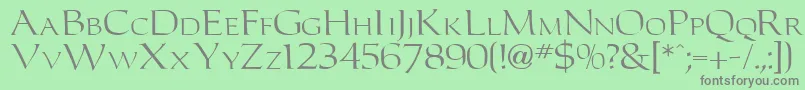 Carltonn Font – Gray Fonts on Green Background