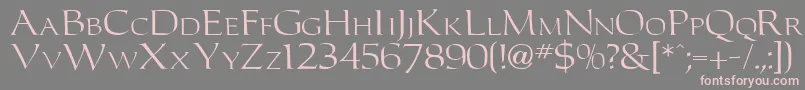 Carltonn-Schriftart – Rosa Schriften auf grauem Hintergrund
