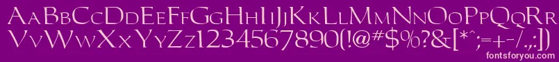 Carltonn Font – Pink Fonts on Purple Background