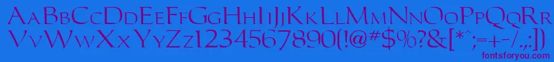 More about Carltonn Font Carltonn Font – Purple Fonts on Blue Background