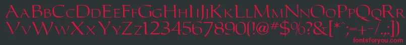 Carltonn Font – Red Fonts on Black Background