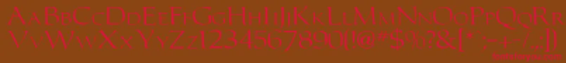 Carltonn Font – Red Fonts on Brown Background