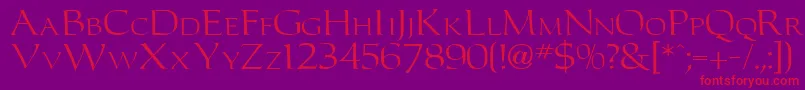 Carltonn Font – Red Fonts on Purple Background