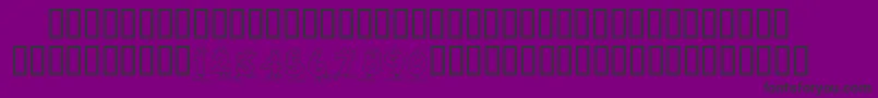 KrToonNumbers Font – Black Fonts on Purple Background