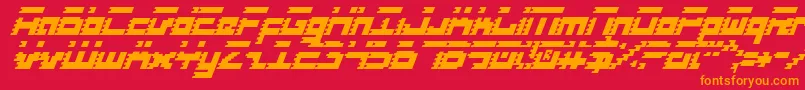 fuente RoidRageCondensedItalic – Fuentes Naranjas Sobre Fondo Rojo