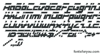  RoidRageCondensedItalic font