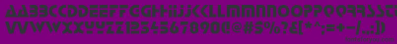 Strt-fontti – mustat fontit violetilla taustalla