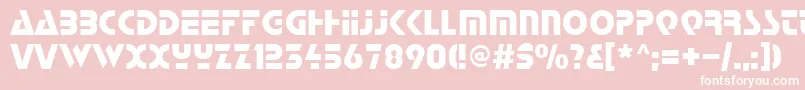 Strt Font – White Fonts on Pink Background